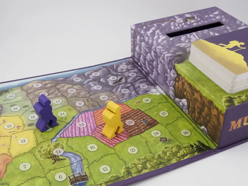 Spielplan mit Spielfiguren