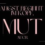 Postkarte Angst beginnt im Kopf ...