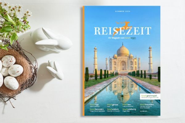Pünktlich zu Ostern wurde die „reisezeit“ erstmals auch als Zeitungsbeileger verschickt. (Bild: Hirsch Reisen GmbH)