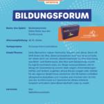 Mutamorphosis im Bildungsforum der Hobbymesse Leipzig 2026 (Plakat)