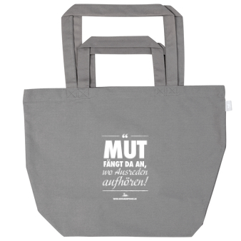 Shopper Baumwolle "Mut fängt da an ..."